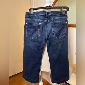 7 for all mankind Dark Indigo Women's Cropped Jeans